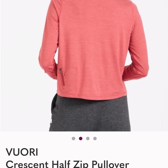 Vuori Cresent 1/2 Zip Long Sleeve Pullover, S - Picture 8 of 8
